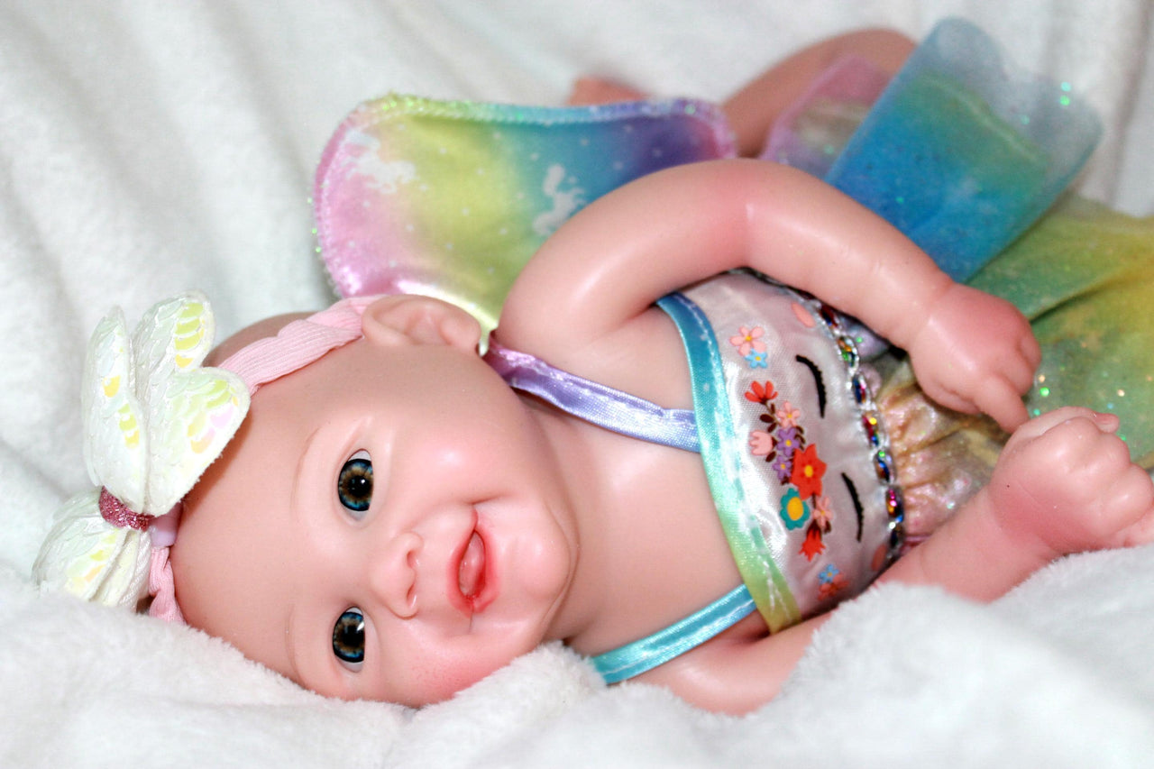 Handmade 13 Inch Silicone Baby Doll – Realistic Reborn Newborn – Soft & Poseable – Custom Preemie Doll Clothes – For Doll Collectors