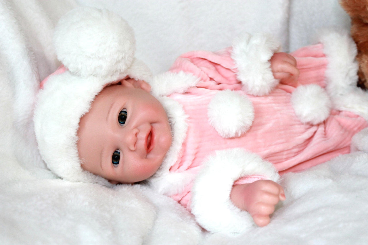 Handmade 13 Inch Silicone Baby Doll – Realistic Reborn Newborn – Soft & Poseable – Custom Preemie Doll Clothes – For Doll Collectors