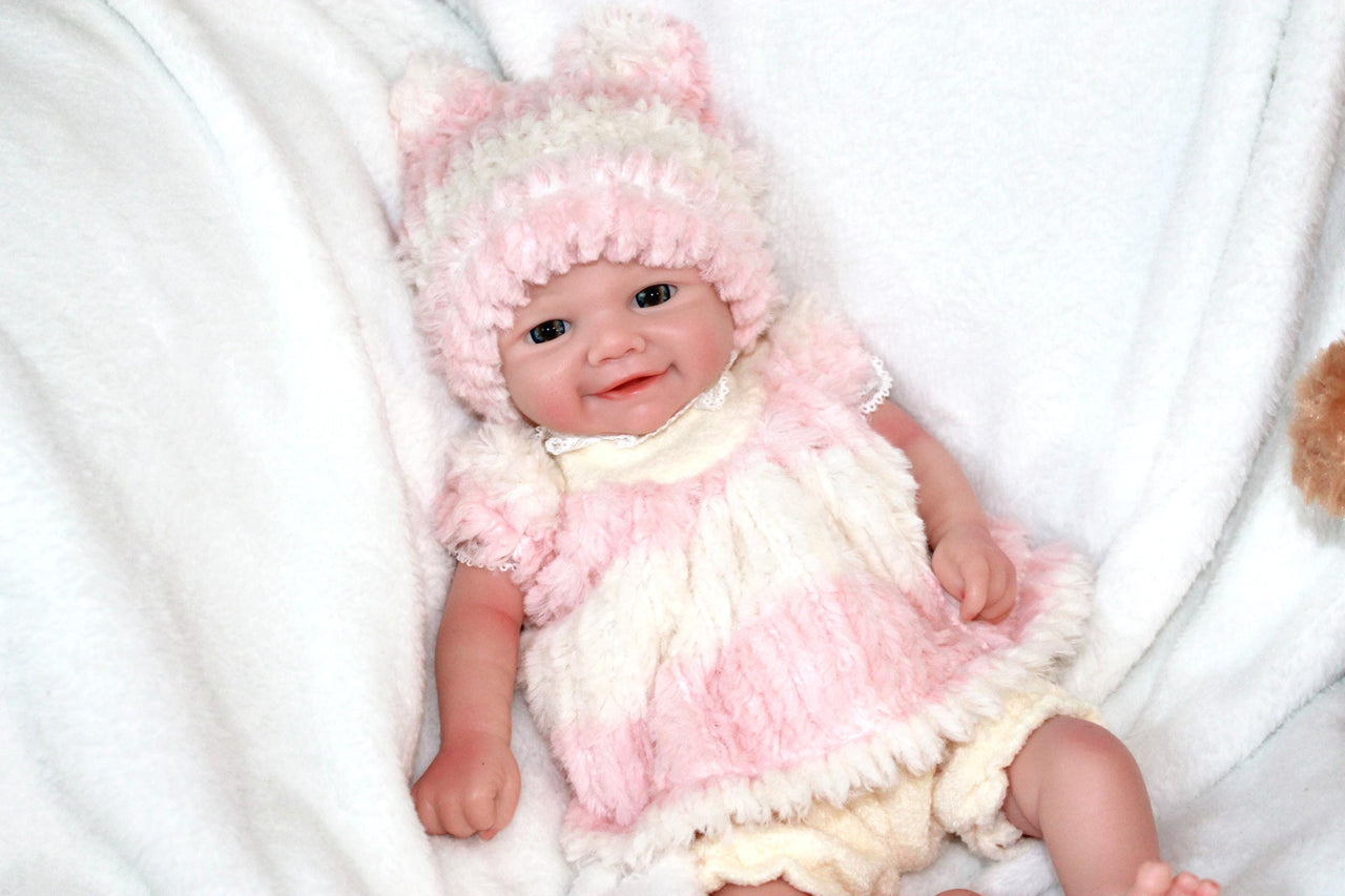 13 Inch Silicone Reborn Baby Doll – Lifelike Weighted Preemie – Full-Body Platinum Silicone – Collectible Gift
