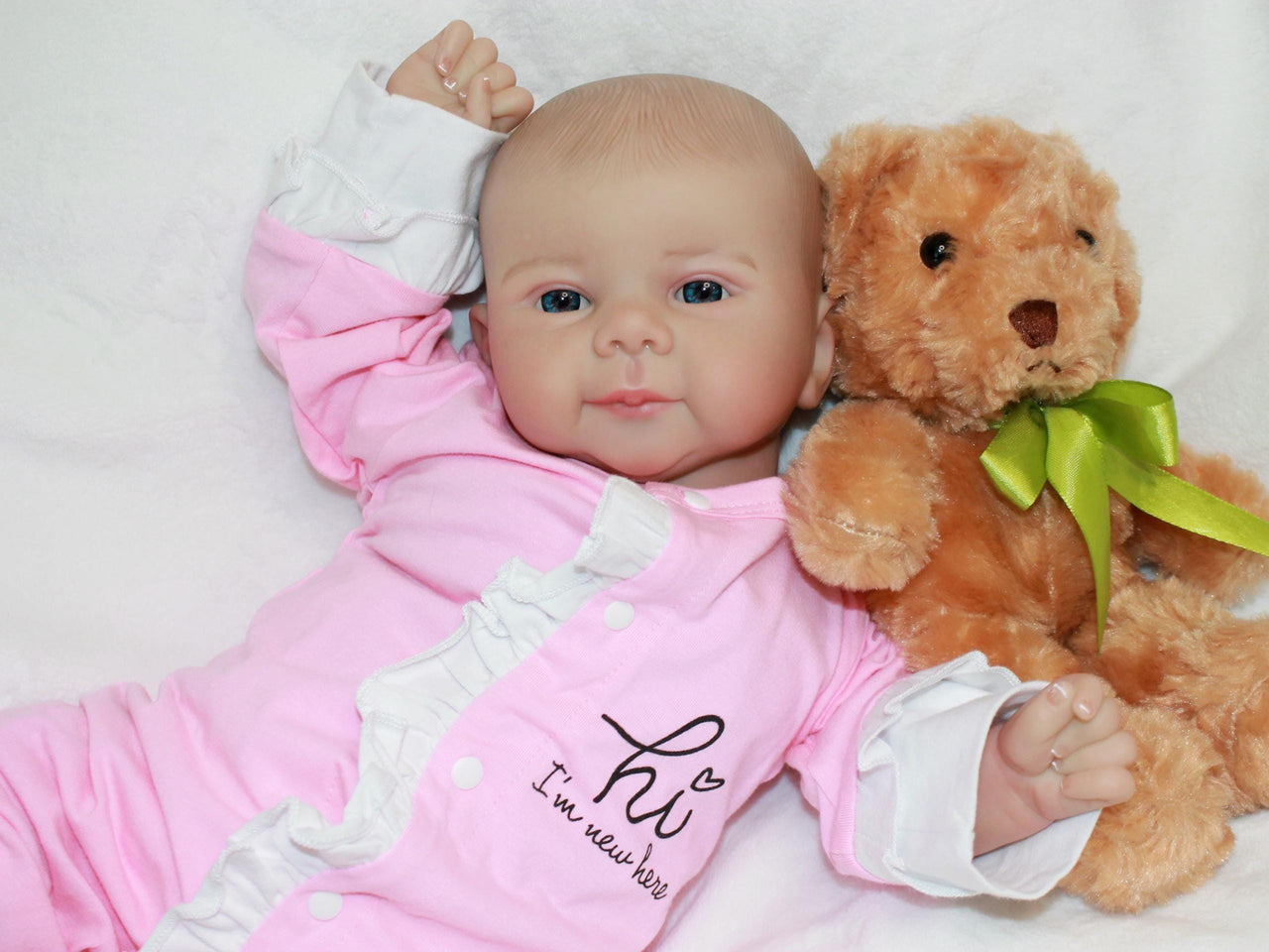 Lifelike Reborn Baby Doll 20” 4 to 6 lbs Weighted Newborn Baby Girl or Boy Soft Heavy Baby Dolls For Children Child Friendly Gifts For Girls