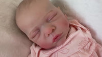 17” Sleeping Reborn Baby Doll | Ultra Realistic Handmade Lifelike Newborn | Cloth Vinyl Baby Doll | Perfect Gift for Collectors & Moms