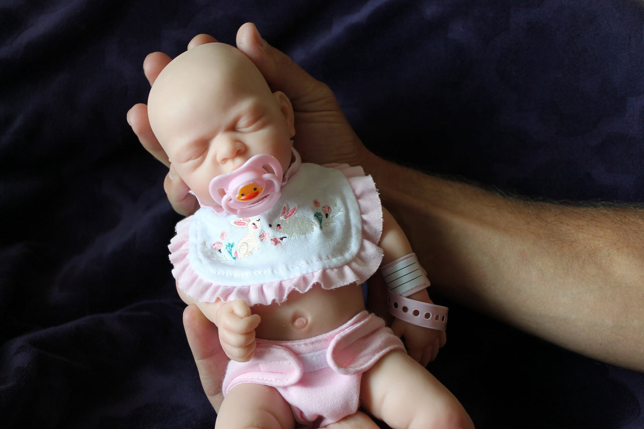 12&quot; Full Silicone Baby Doll, Therapy Doll, Body Reborn Preemie, 2.6lbs Platinum Silicone Dolls Realistic Real Lifelike Weighted Babies Ecoflex Bathtub Kids
