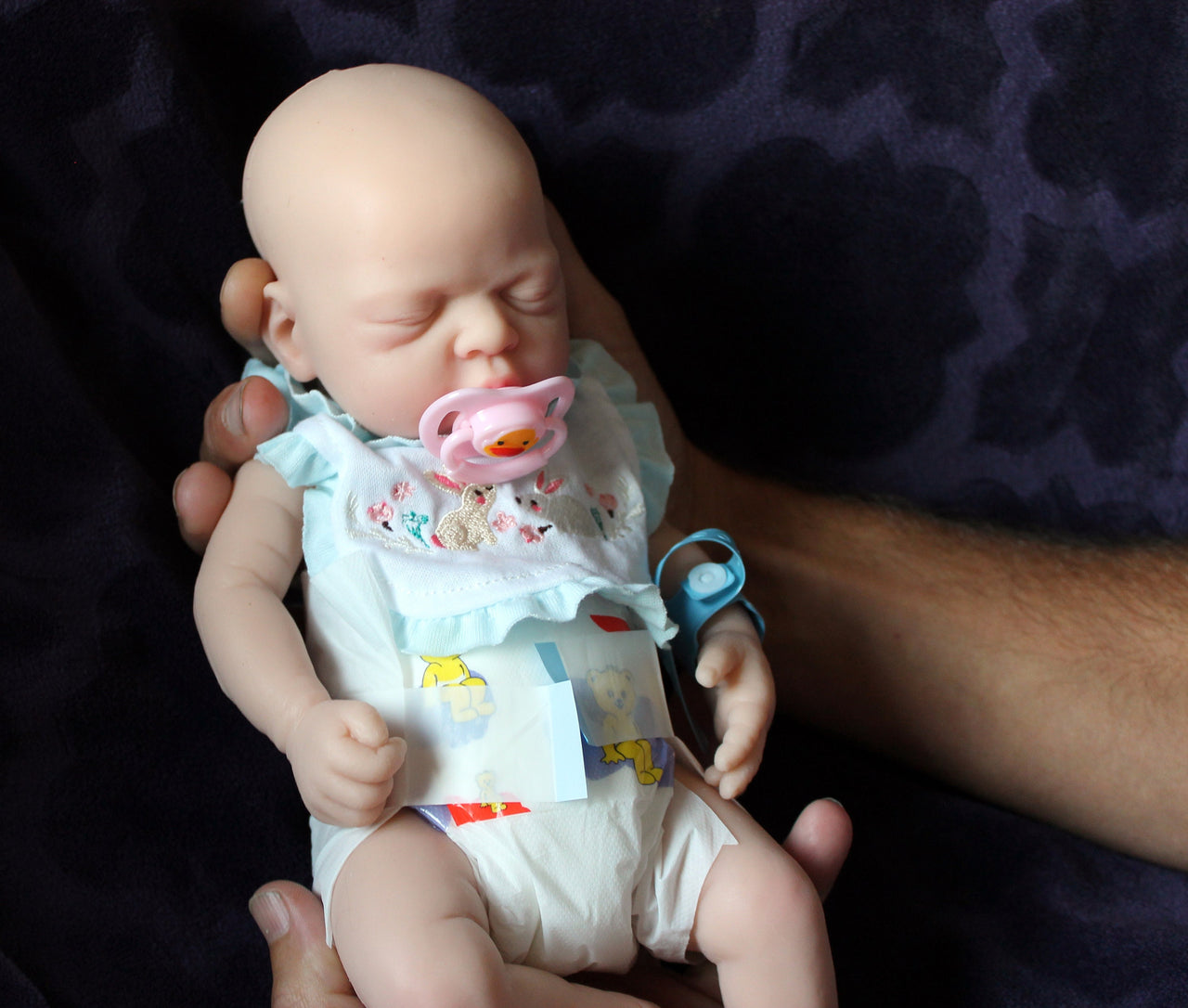 12&quot; Full Silicone Baby Doll Body Reborn Preemie 2.6lbs Platinum Silicone Dolls Realistic Real Lifelike Weighted Babies Therapy Elderly gifts