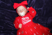 Thumbnail for Christmas Reborn Baby Dolls Merry Christmas Outfit Lifelike Reborn Doll 20” Weighted Newborn Baby Therapy Doll Child Friendly Xmas Gifts NEW