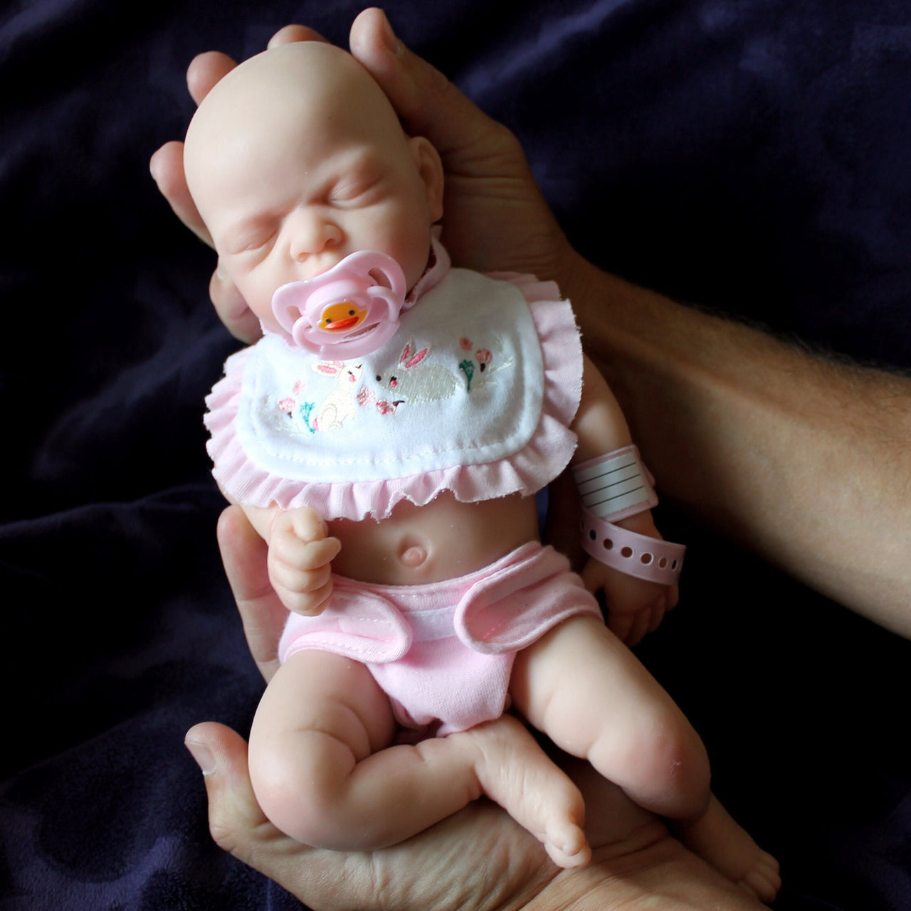 12" Full Silicone Baby Doll Body Reborn Preemie 2.6lbs Platinum Silicone Dolls Realistic Real Lifelike Weighted Babies Therapy Elderly gifts