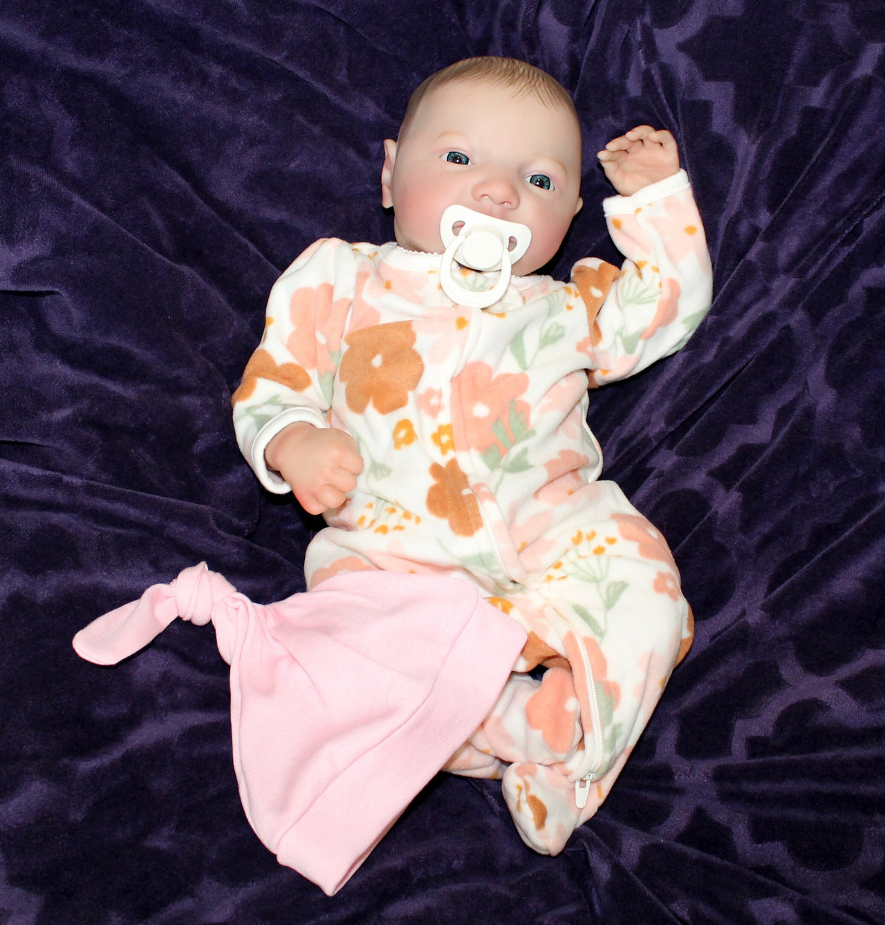 Lifelike Reborn Baby Doll 19” 3 to 5 Pounds, Open Eyes Vinyl Limbs Cloth Body Babies