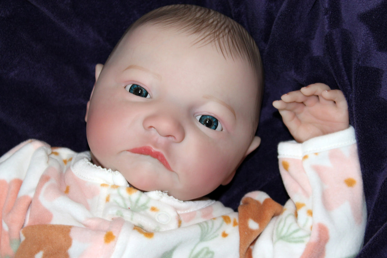 Lifelike Reborn Baby Doll 19” 3 to 5 Pounds, Open Eyes Vinyl Limbs Cloth Body Babies