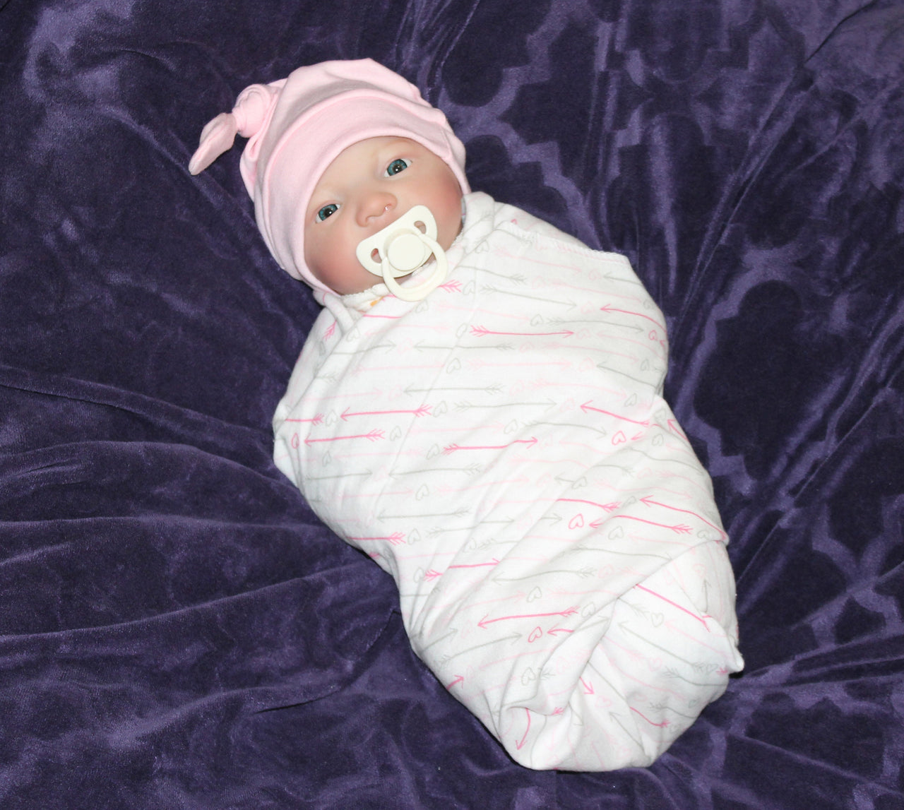 Lifelike Reborn Baby Doll 19” 3 to 5 Pounds, Open Eyes Vinyl Limbs Cloth Body Babies