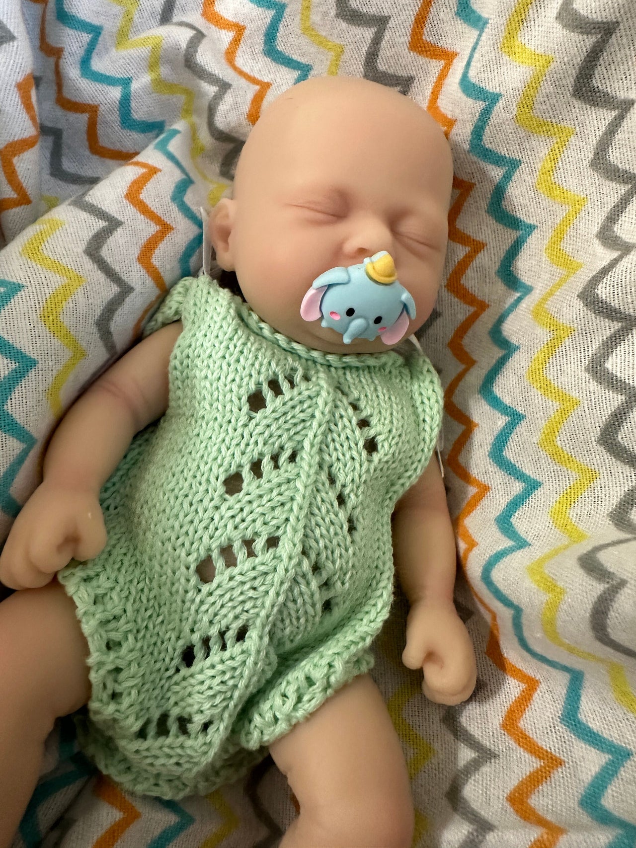 Micro Silicone Reborn Baby Doll Full Body Reborns Preemie 9 oz. 7 inch Silicone Reborn Mini Dolls Lifelike Miniature Realistic Doll for Gift