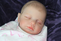 Thumbnail for Reborn doll in watermelon outfit that says summer. Lifelike Reborn Baby Doll 20” 2 to 8 Pounds Weighted Newborn Baby Girl/Boy Soft Heavy Baby Dolls For Children Child Friendly Gifts For Girls