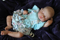 Thumbnail for Handcrafted reborn doll with lifelike features, capturing intricate details and lifelike expression. Lifelike Reborn Baby Doll 20” 2 6 7 8 Pounds Weighted Newborn Baby Heavy Baby Dolls For Children Child Friendly Gifts For Girls Blue Dress