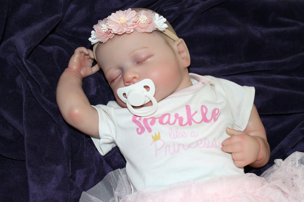 Lifelike Reborn Baby Doll 20” 2 to 8 Pounds Weighted Newborn Baby Girl/Boy Soft Heavy Baby Dolls For Children Child Friendly Gifts For Girls