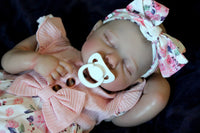 Thumbnail for 20” 2 to 8 Pounds Weighted Newborn Baby Girl/Boy Lifelike Reborn Baby Doll Soft Heavy Baby Dolls For Children Child Friendly Gifts For Girls