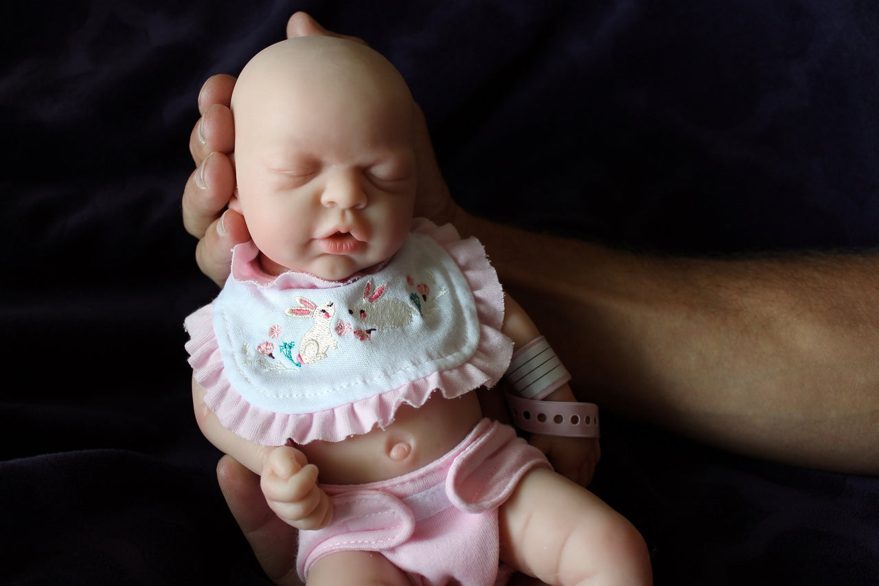 12&quot; Full Silicone Baby Doll Body Reborn Preemie 2.6lbs Platinum Silicone Dolls Realistic Real Lifelike Weighted Babies Ecoflex Bathtub Kids