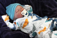Thumbnail for Whales yellow and blue outfit, Lifelike Reborn Baby Doll, Therapy doll, 20 inches 2 to 8 Pounds Weighted, Newborn Baby Boy, Soft Heavy Baby Dolls For Children Child Friendly Gifts For Girls, dementia therapy dolls
