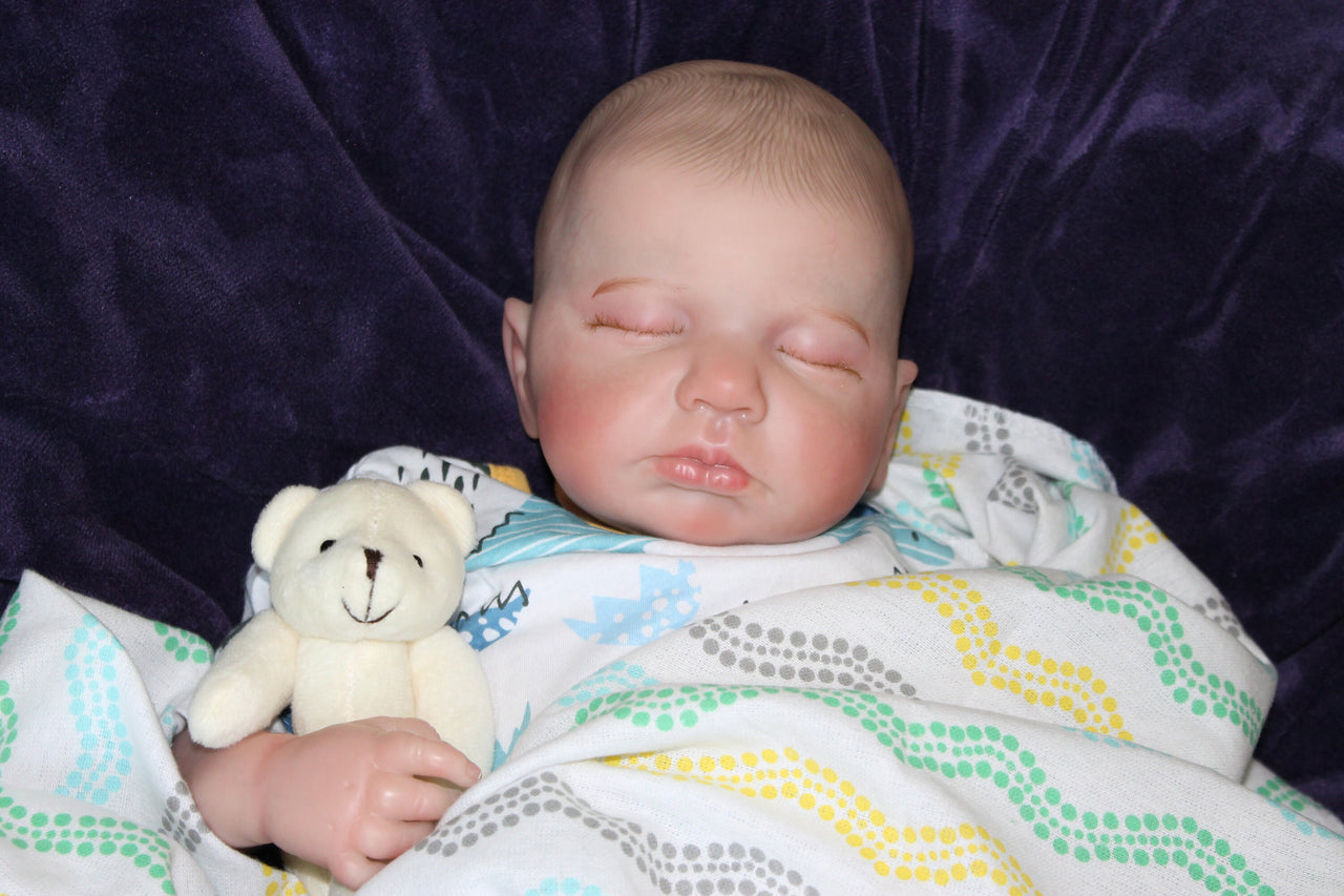 Dinosaur Lifelike Reborn Baby Doll, Therapy doll, 20 inches 2 to 8 Pounds Weighted, Newborn Baby Boy, Soft Heavy Baby Dolls For Children Child Friendly Gifts For Girls, dementia therapy dolls