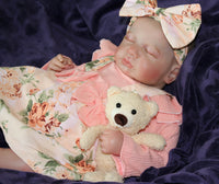 Thumbnail for Painted Finished Reborn 2 to 8 Pounds Lifelike Baby Doll 20” Weighted Newborn Baby Heavy Dolls For Children Child Friendly Gifts For Girls