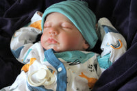 Thumbnail for Whales yellow and blue outfit, Lifelike Reborn Baby Doll, Therapy doll, 20 inches 2 to 8 Pounds Weighted, Newborn Baby Boy, Soft Heavy Baby Dolls For Children Child Friendly Gifts For Girls, dementia therapy dolls