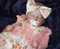 Thumbnail for Painted Finished Reborn 2 to 8 Pounds Lifelike Baby Doll 20” Weighted Newborn Baby Heavy Dolls For Children Child Friendly Gifts For Girls
