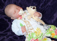 Thumbnail for Lifelike Reborn Baby Doll 20” 2 6 7 8 Pounds Weighted Newborn Baby Heavy Baby Dolls For Children Child Friendly Gifts For Girls Blue Dress