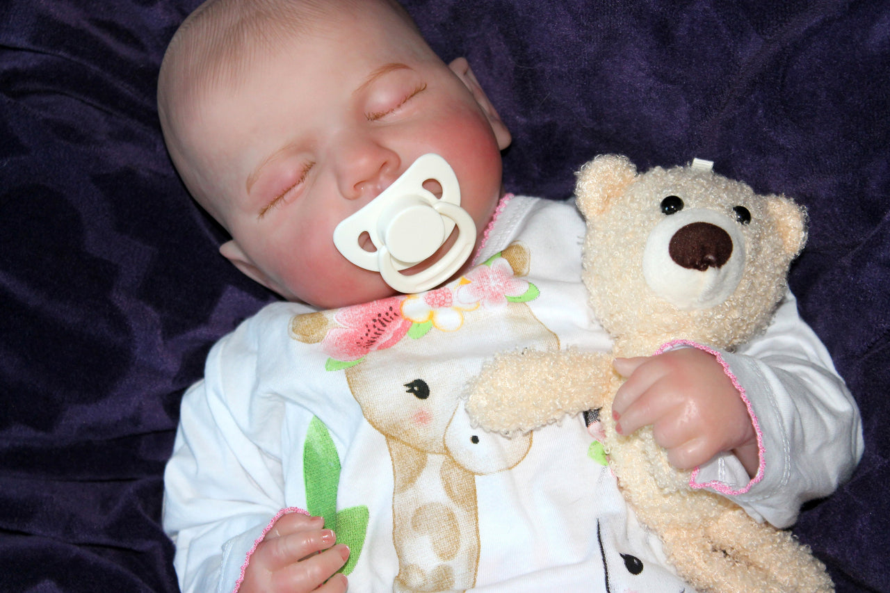 Lifelike Reborn Baby Doll 20” 2 6 7 8 Pounds Weighted Newborn Baby Heavy Baby Dolls For Children Child Friendly Gifts For Girls Blue Dress