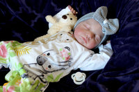 Thumbnail for Lifelike Reborn Baby Doll 20” 2 6 7 8 Pounds Weighted Newborn Baby Heavy Baby Dolls For Children Child Friendly Gifts For Girls Blue Dress