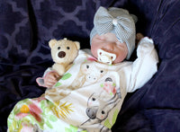 Thumbnail for Lifelike Reborn Baby Doll 20” 2 6 7 8 Pounds Weighted Newborn Baby Heavy Baby Dolls For Children Child Friendly Gifts For Girls Blue Dress