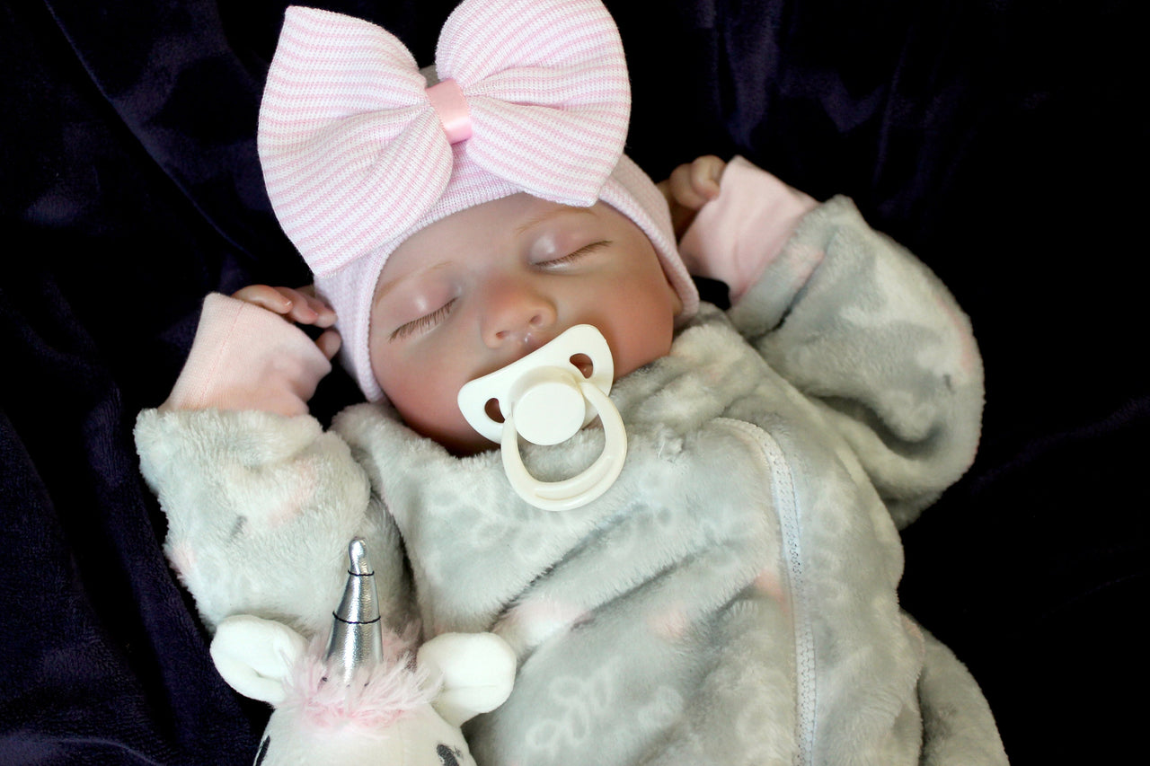 Unicorn Fuzzy Fleece Weighted Newborn Lifelike Reborn Baby Doll 20 inch Baby Soft Heavy Baby Dolls Children Child Friendly First Play Dolls