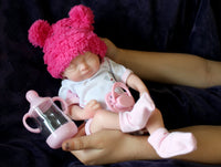 Thumbnail for Preemie Silicone Dolls Realistic Real Lifelike Micro Mini Baby Doll Full Body Reborn 11" 1.7lbs Platinum Weighted Babies Ecoflex Bathtub Fun