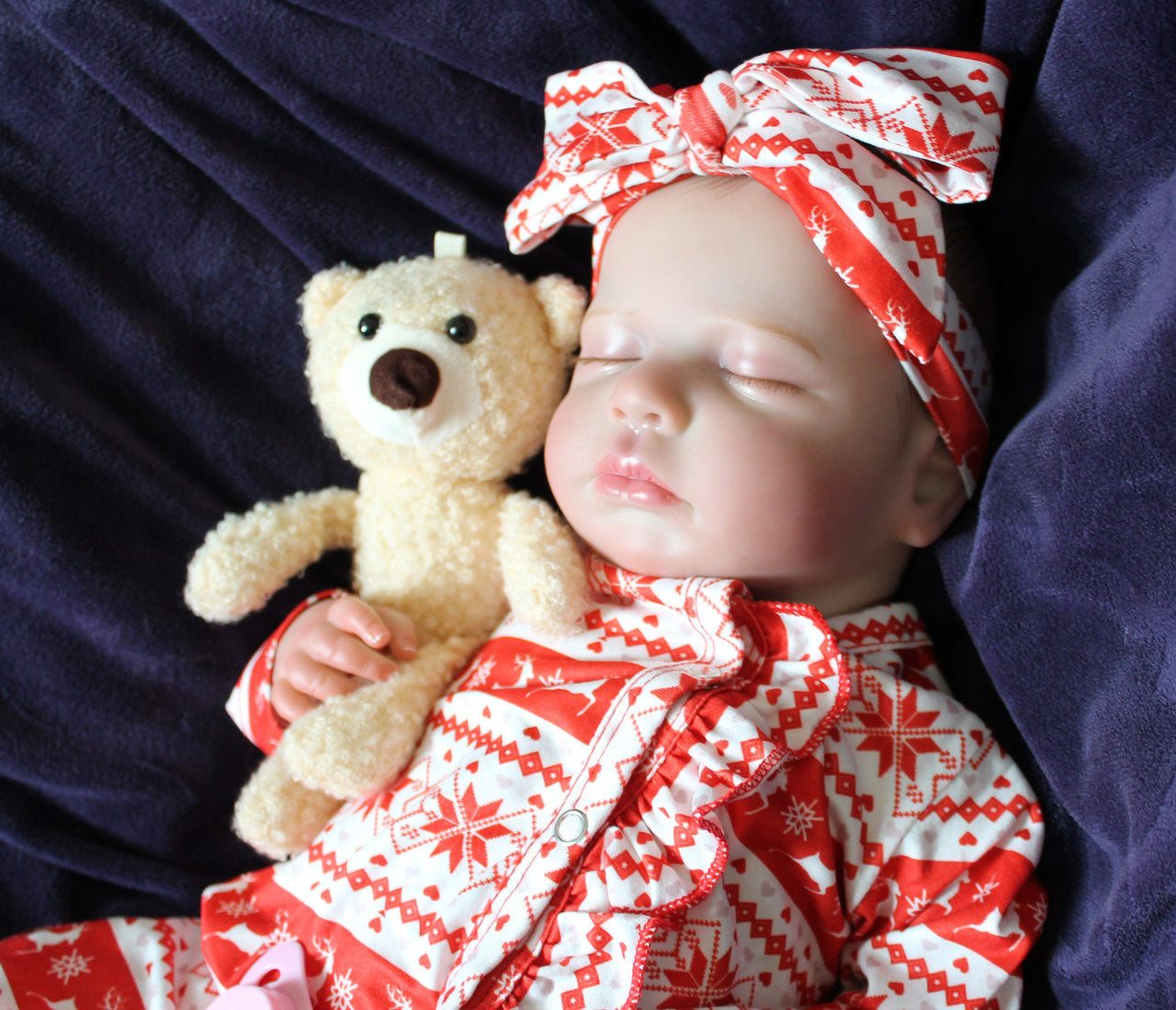 Therapy Reborn Baby Dolls Merry Christmas Outfit Lifelike Reborn Doll 20” Weighted Newborn Christmas Baby Doll Child Friendly Xmas Gifts NEW