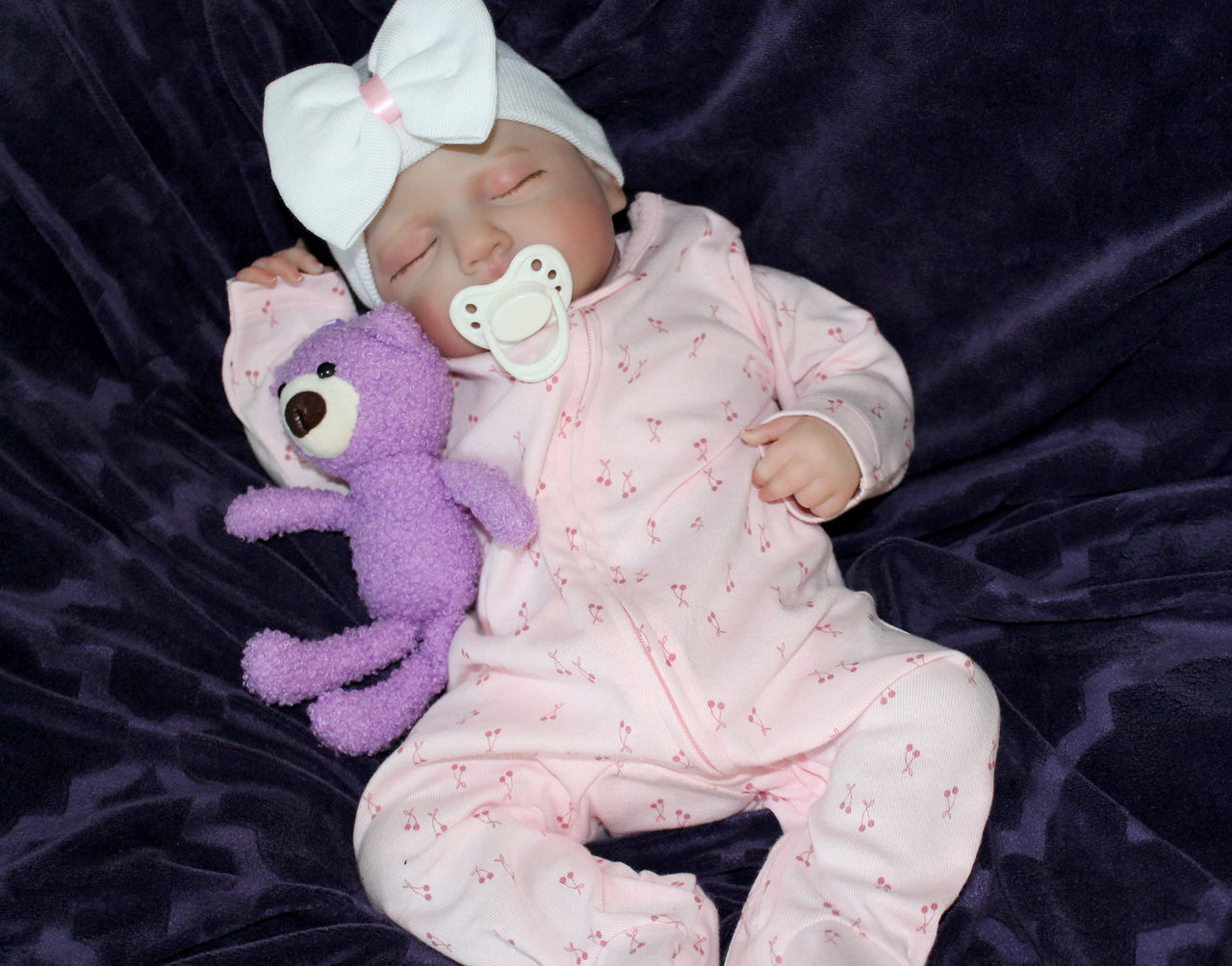 Pink girls Carters sleep and play cherry footed pajamas. 8 Pounds Weighted Newborn Lifelike Reborn Baby Doll 20 inch Baby Girl/Boy Soft Heavy Baby Dolls For Children Child Friendly First Play Dolls