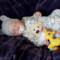 Thumbnail for Realistic Reborn Baby Doll: 20-Inch Weighted Newborn with Fleece Pajamas