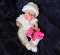 Thumbnail for 13-Inch Full Silicone Baby Doll with Drink-and-Wet System Dolls Realistic Lifelike Reborn Weighs 3lbs Can Wet Diapers for Bathtub Play