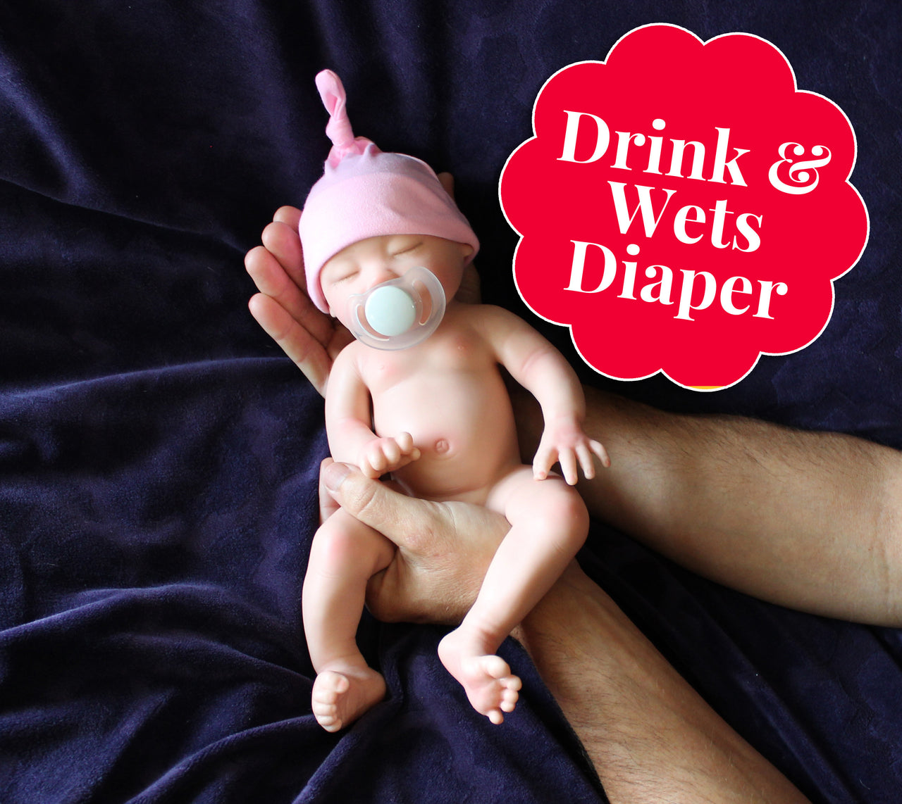 Drink Wet Dolls Full Silicone Wet System Wets Diaper 13 Full Silicone Baby Doll Can Pee Diapers Realistic Real Lifelike 3lbs Dolls Bathtub