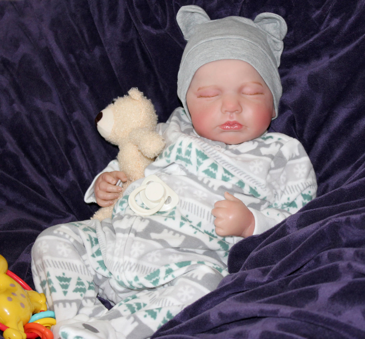 Carters fleece pajamas green alpine forest trees. Reborn Baby Doll Realistic Reborn Babies That Look Real Heavy Therapy Dolls Reborns Real Life Realistic Dolls Christmas Fleece Pajamas