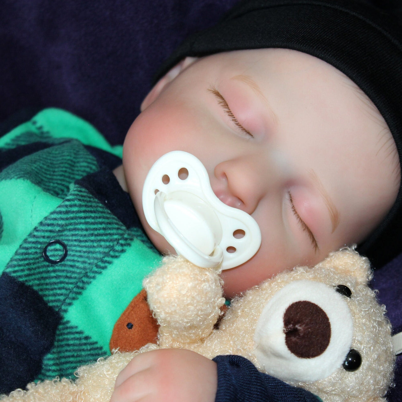 Lifelike 20" Painted Reborn Baby Doll, Weighted 2-8 Pounds