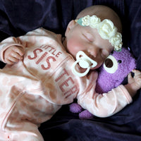 Thumbnail for 8 Pounds Weighted Newborn Lifelike Reborn Baby Doll 20 inch Baby Girl/Boy Soft Heavy Baby Dolls For Children Child Friendly First Play Dolls