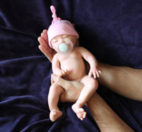 Thumbnail for 13-Inch Full Silicone Baby Doll with Drink-and-Wet System Dolls Realistic Lifelike Reborn Weighs 3lbs Can Wet Diapers for Bathtub Play