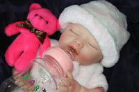 Thumbnail for 13-Inch Full Silicone Baby Doll with Drink-and-Wet System Dolls Realistic Lifelike Reborn Weighs 3lbs Can Wet Diapers for Bathtub Play