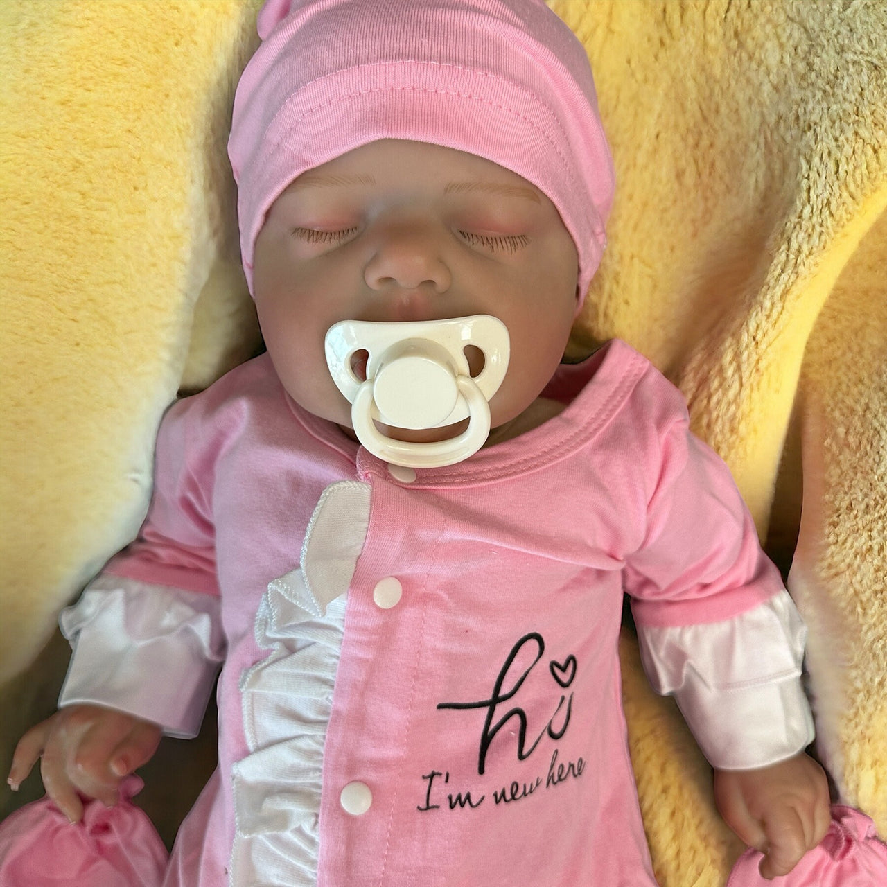 Handmade Weighted Newborn Lifelike Reborn Baby Doll 20 inch Baby Girl/Boy Soft Heavy Baby Dolls For Children Child Friendly First Play Dolls