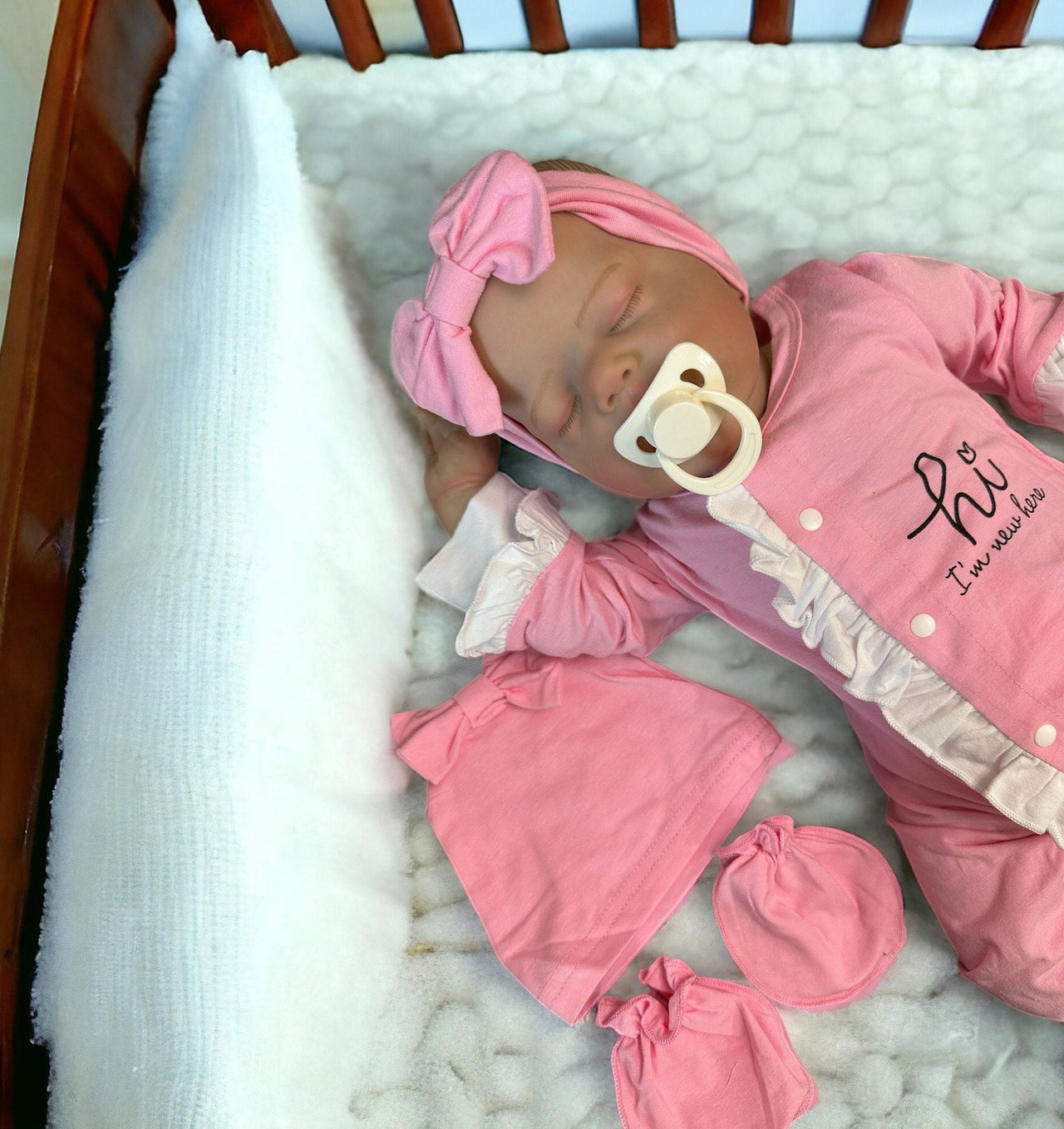 Handmade Weighted Newborn Lifelike Reborn Baby Doll 20 inch Baby Girl/Boy Soft Heavy Baby Dolls For Children Child Friendly First Play Dolls