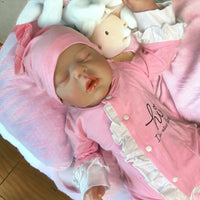 Thumbnail for Handmade Weighted Newborn Lifelike Reborn Baby Doll 20 inch Baby Girl/Boy Soft Heavy Baby Dolls For Children Child Friendly First Play Dolls