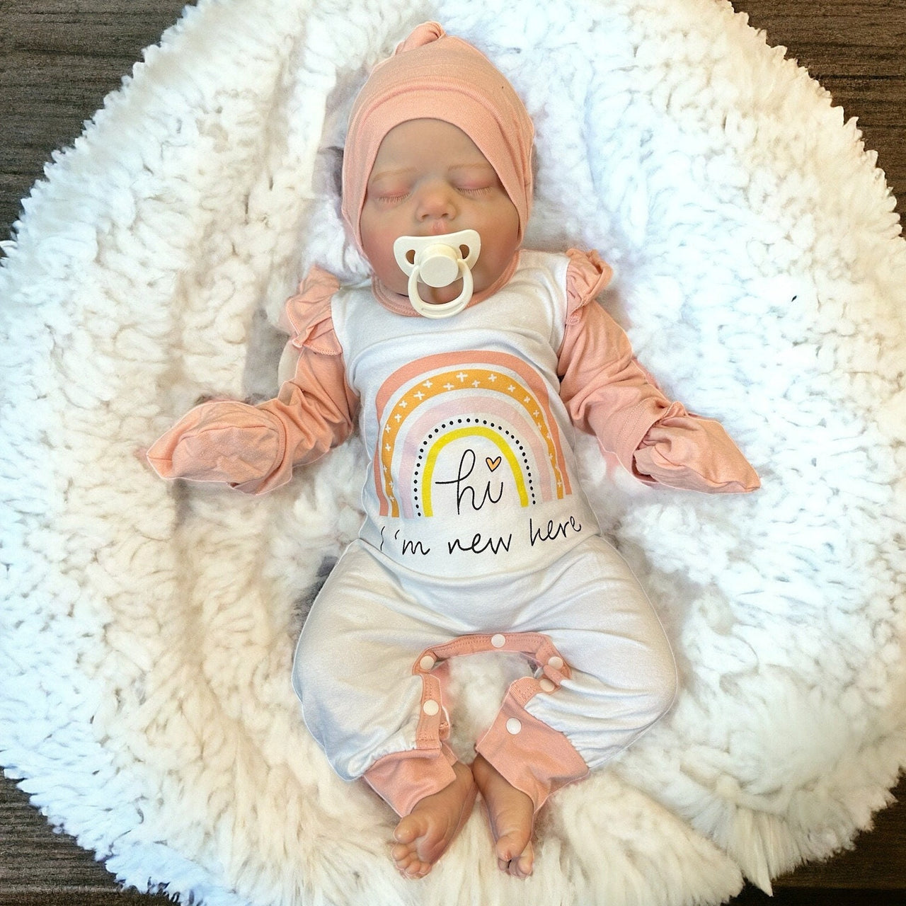 Handmade Weighted Newborn Lifelike Reborn Baby Doll 20 inch Baby Girl/Boy Soft Heavy Baby Dolls For Children Child Friendly First Play Dolls