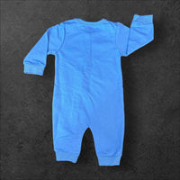 Thumbnail for Boys Construction Blue and Yellow Baby Romper Newborn Baby Doll 20" Baby Clothes Bodysuit Pajamas One Piece Infant 0-3 Months PJ Infant NEW