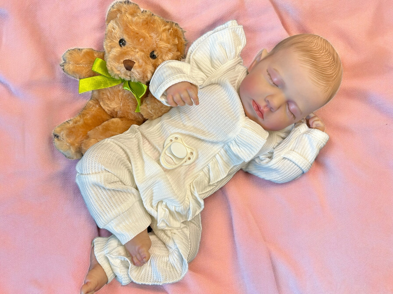 20” 2 to 8 Pounds Weighted Newborn Baby Girl/Boy Lifelike Reborn Baby Doll Soft Heavy Baby Dolls For Children Child Friendly Gifts For Girls