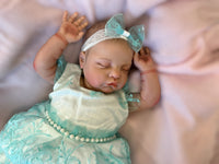 Thumbnail for 20” 2 to 8 Pounds Weighted Newborn Baby Girl/Boy Lifelike Reborn Baby Doll Soft Heavy Baby Dolls For Children Child Friendly Gifts For Girls