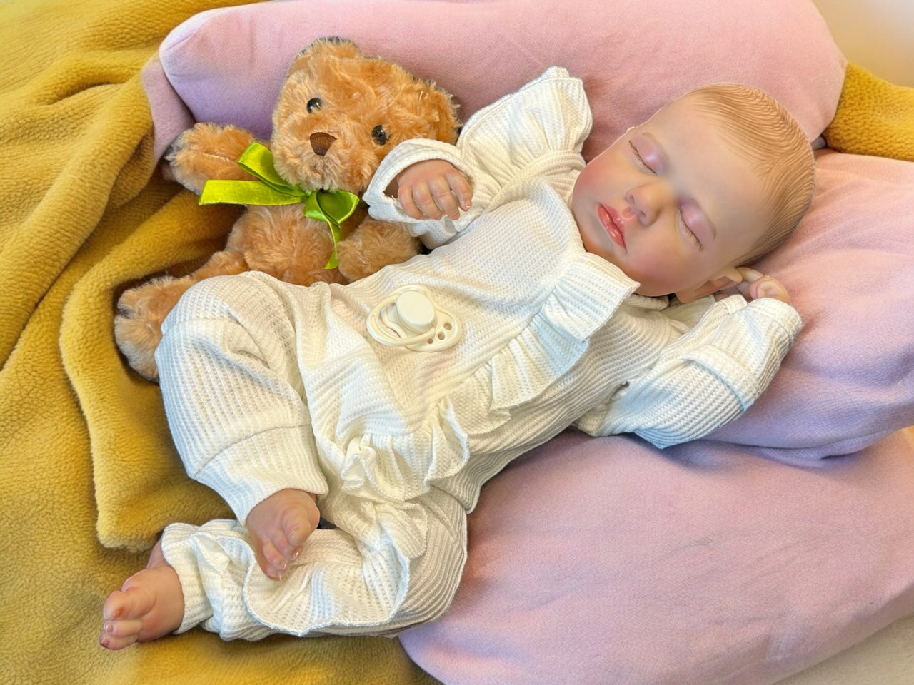 20” 2 to 8 Pounds Weighted Newborn Baby Girl/Boy Lifelike Reborn Baby Doll Soft Heavy Baby Dolls For Children Child Friendly Gifts For Girls