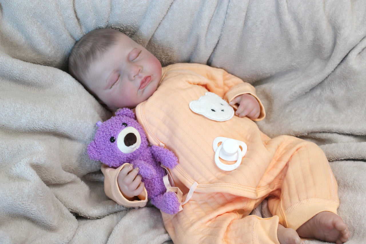 Lifelike Reborn Baby Doll 20” 2 to 7 Pounds Weighted Newborn Baby Girl/Boy Soft Heavy Baby Dolls For Children Child Friendly Gifts For Girls