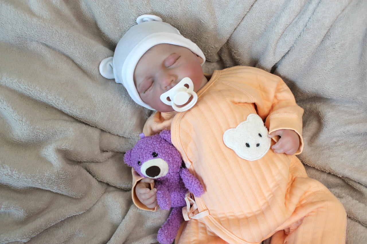 Lifelike Reborn Baby Doll 20” 2 to 7 Pounds Weighted Newborn Baby Girl/Boy Soft Heavy Baby Dolls For Children Child Friendly Gifts For Girls