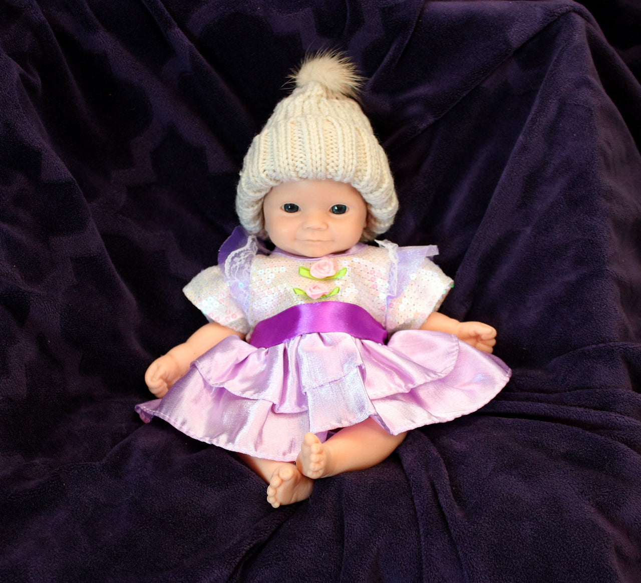 Preemie Silicone Dolls Realistic Real Lifelike Micro Mini Baby Doll Full Body Reborn 11 inch 1.3lbs Platinum Weighted Babies Ecoflex Bathtub Fun